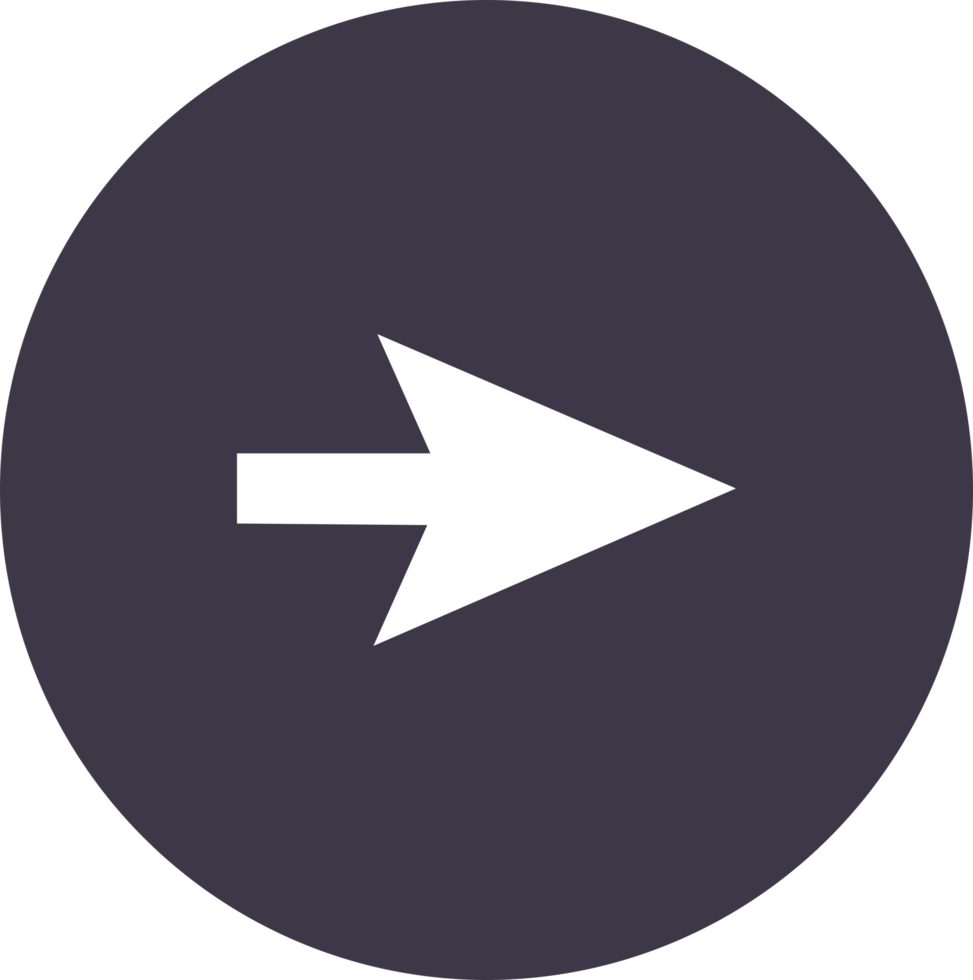 next button, arrow Icon, flat design style png
