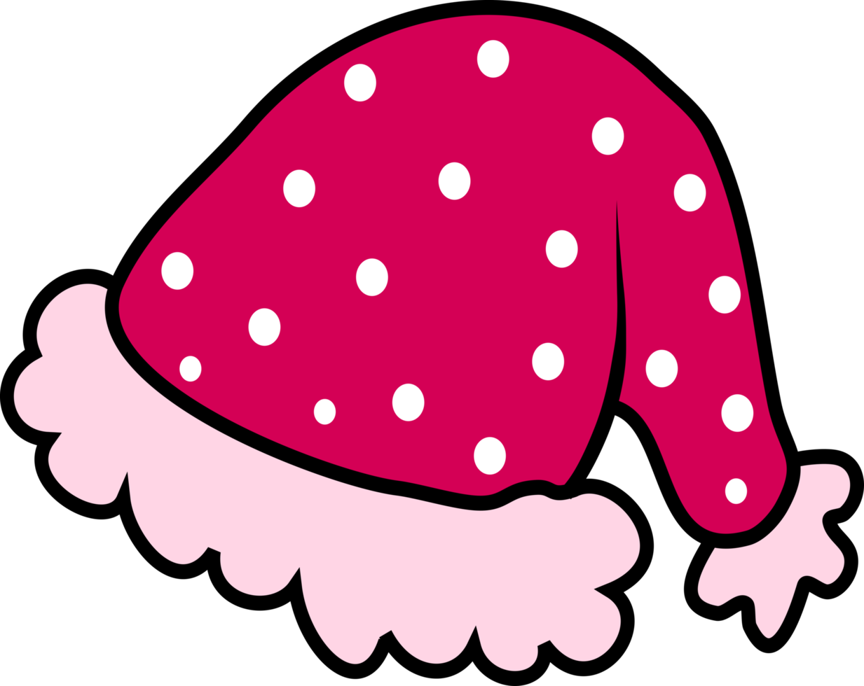 Pink Santa Hat Clip Art