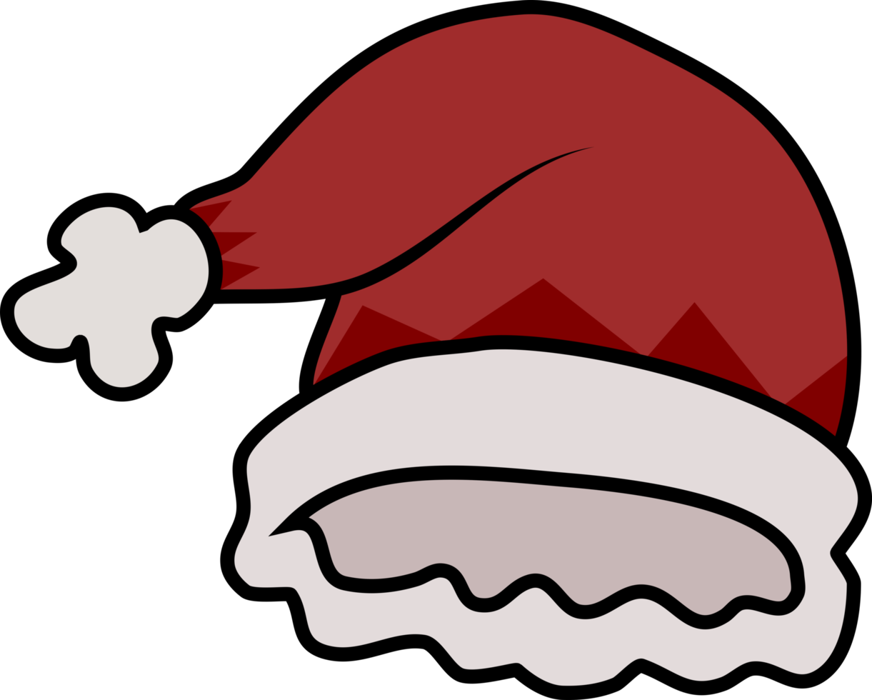 Santa Claus cartoon hat. png