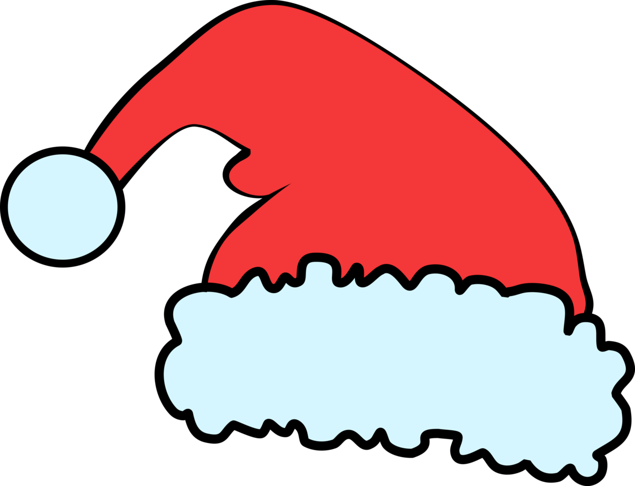 Free Santa Claus cartoon hat. 15165236 PNG with Transparent Background Free Santa Claus cartoon hat. 15165236 PNG with Transparent Background