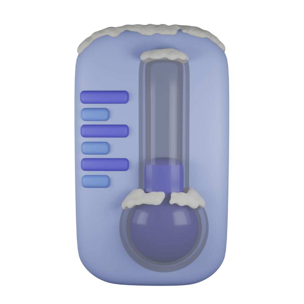 Winter 3d render illustration object png