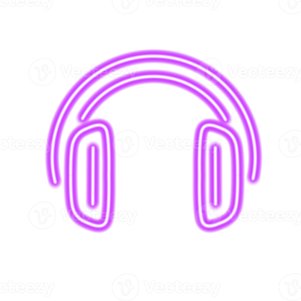 Headphone Neon Icon png