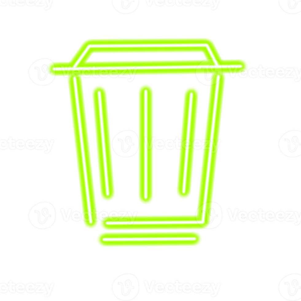 Bin Neon Icon png