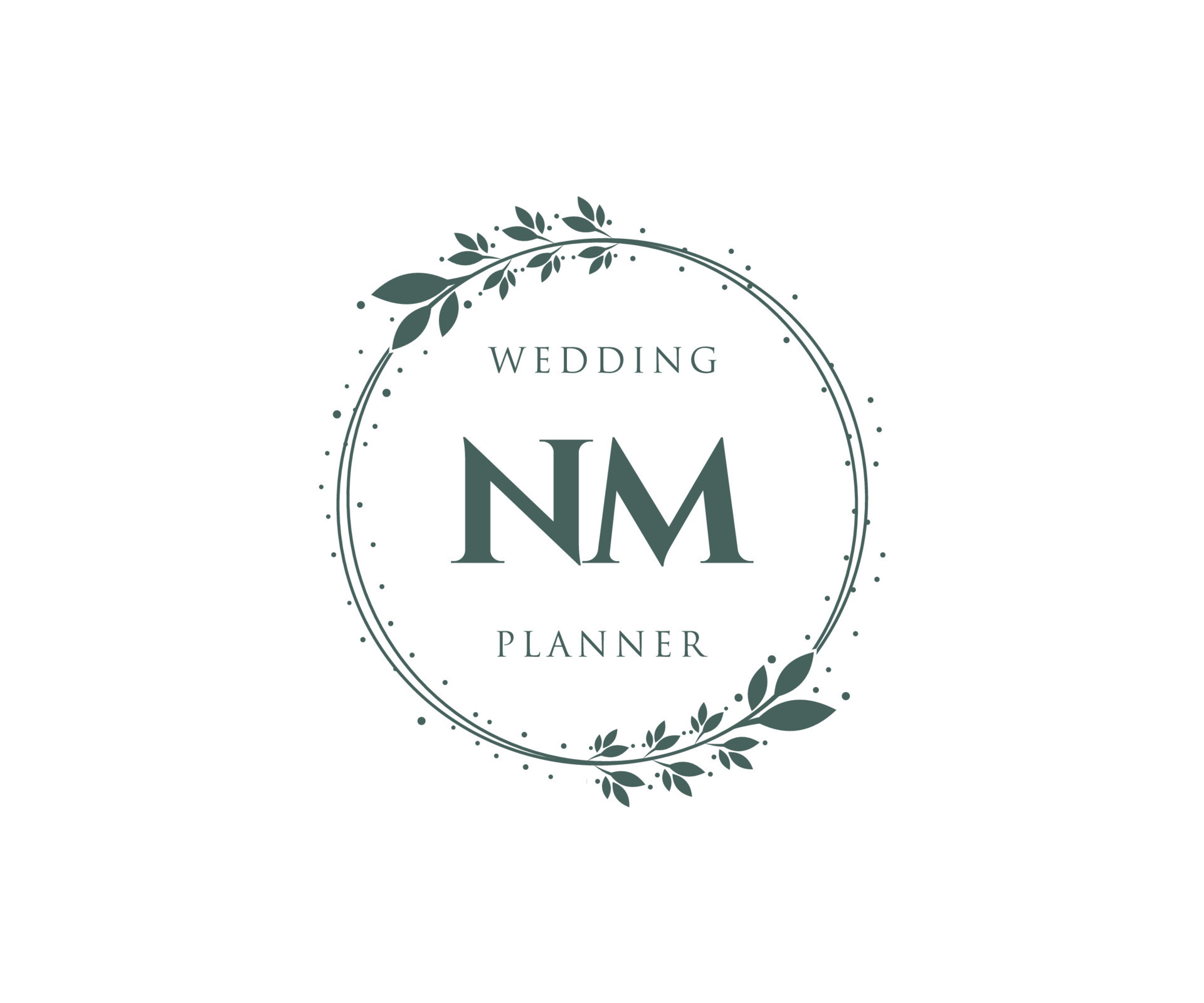 wedding monogram letter