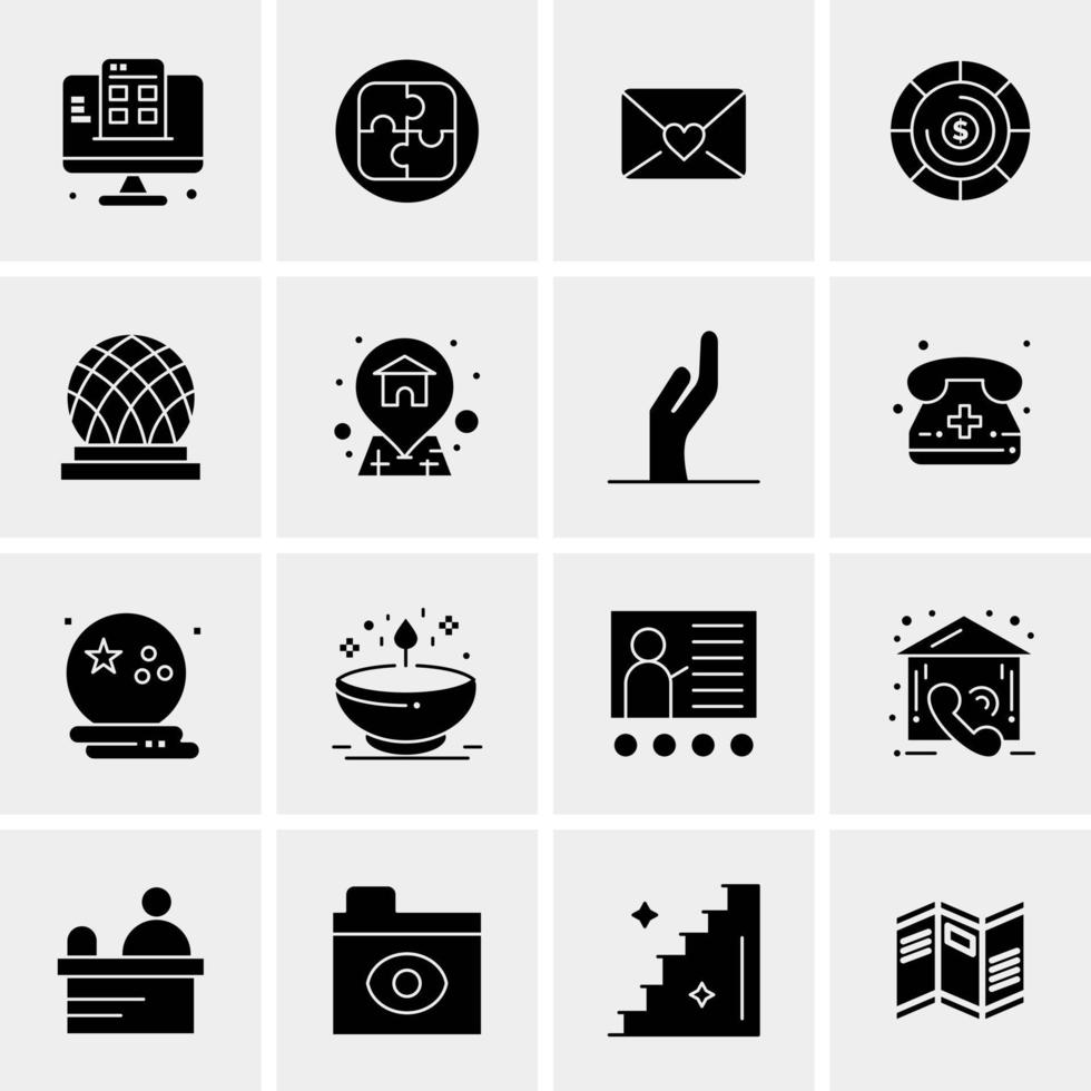 16 Business Universal Icons Vector Creative Icon Illustration to use in web and Mobile Related project