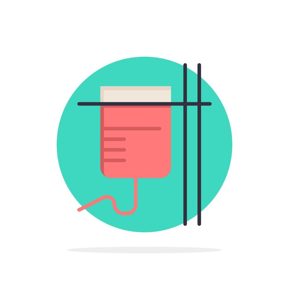 Healthcare Medical Rehydration Transfusion Abstract Circle Background Flat color Icon vector