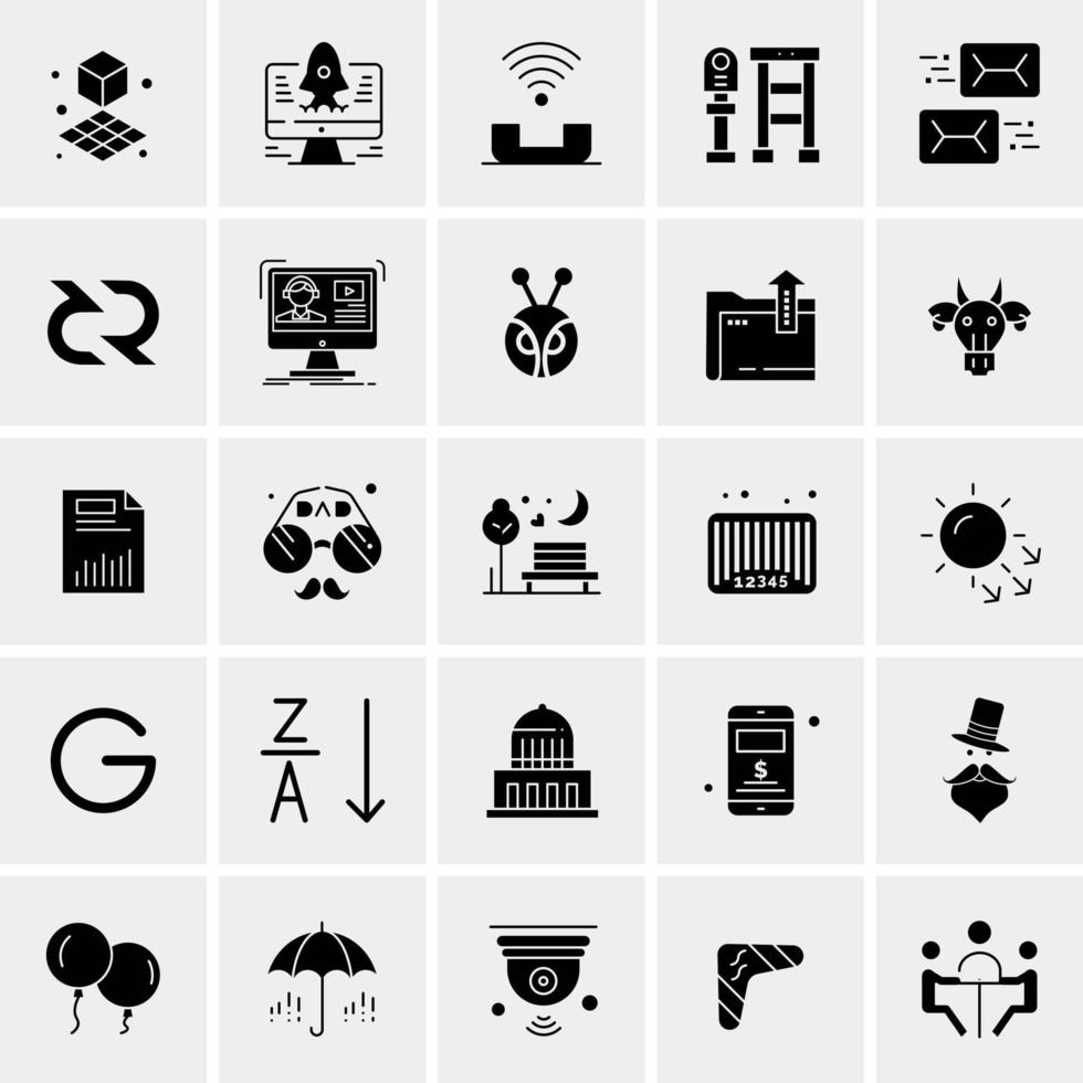 25 Universal Business Icons Vector Creative Icon Illustration to use in web and Mobile Related project