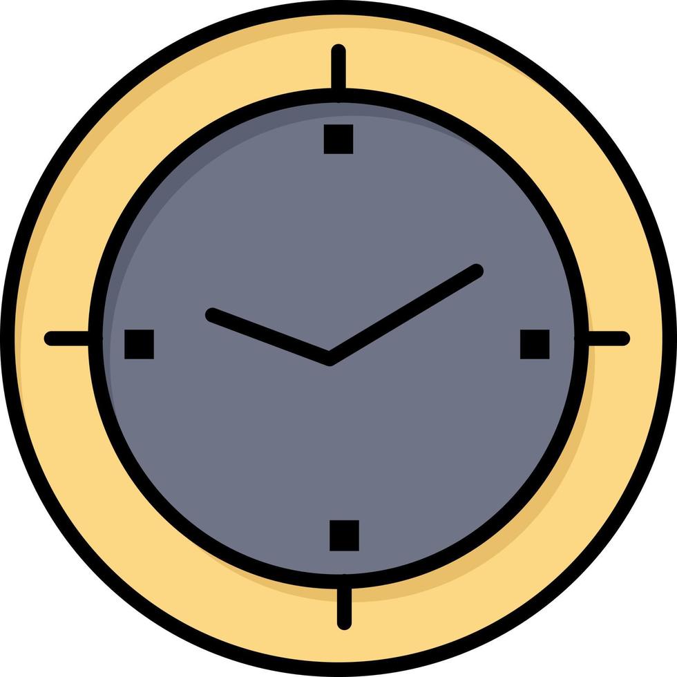 Time Timer Compass Machine  Flat Color Icon Vector icon banner Template