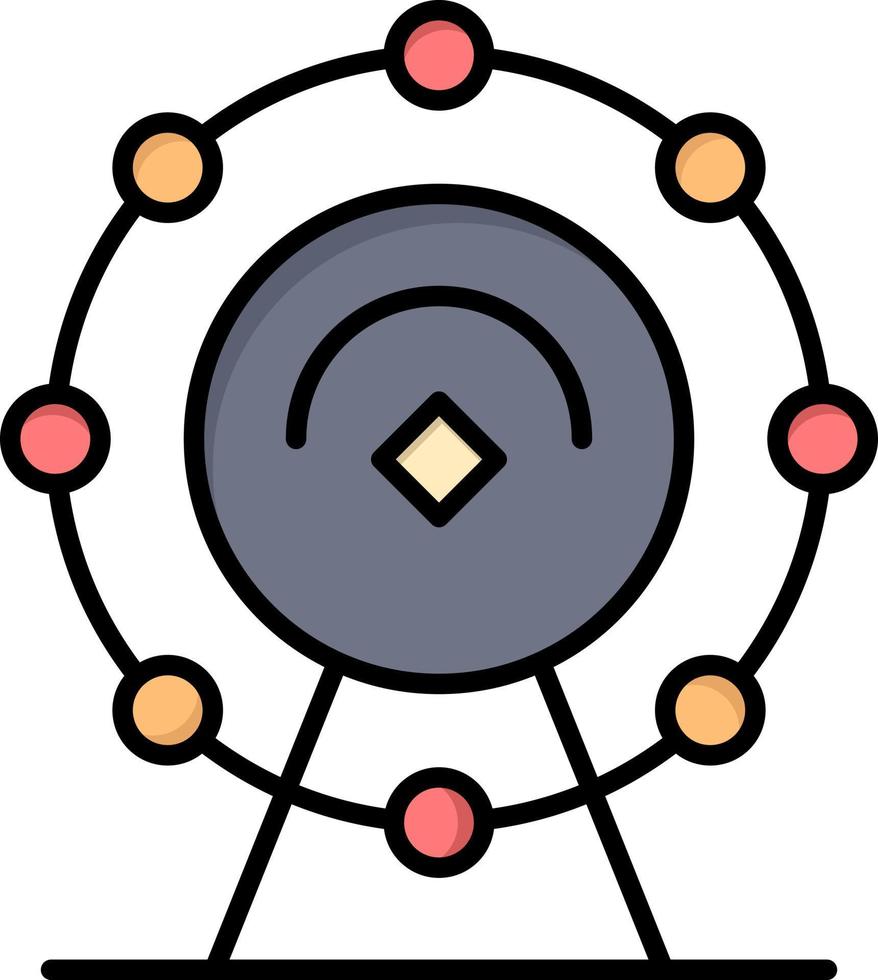 Browser Wifi Service Hotel  Flat Color Icon Vector icon banner Template
