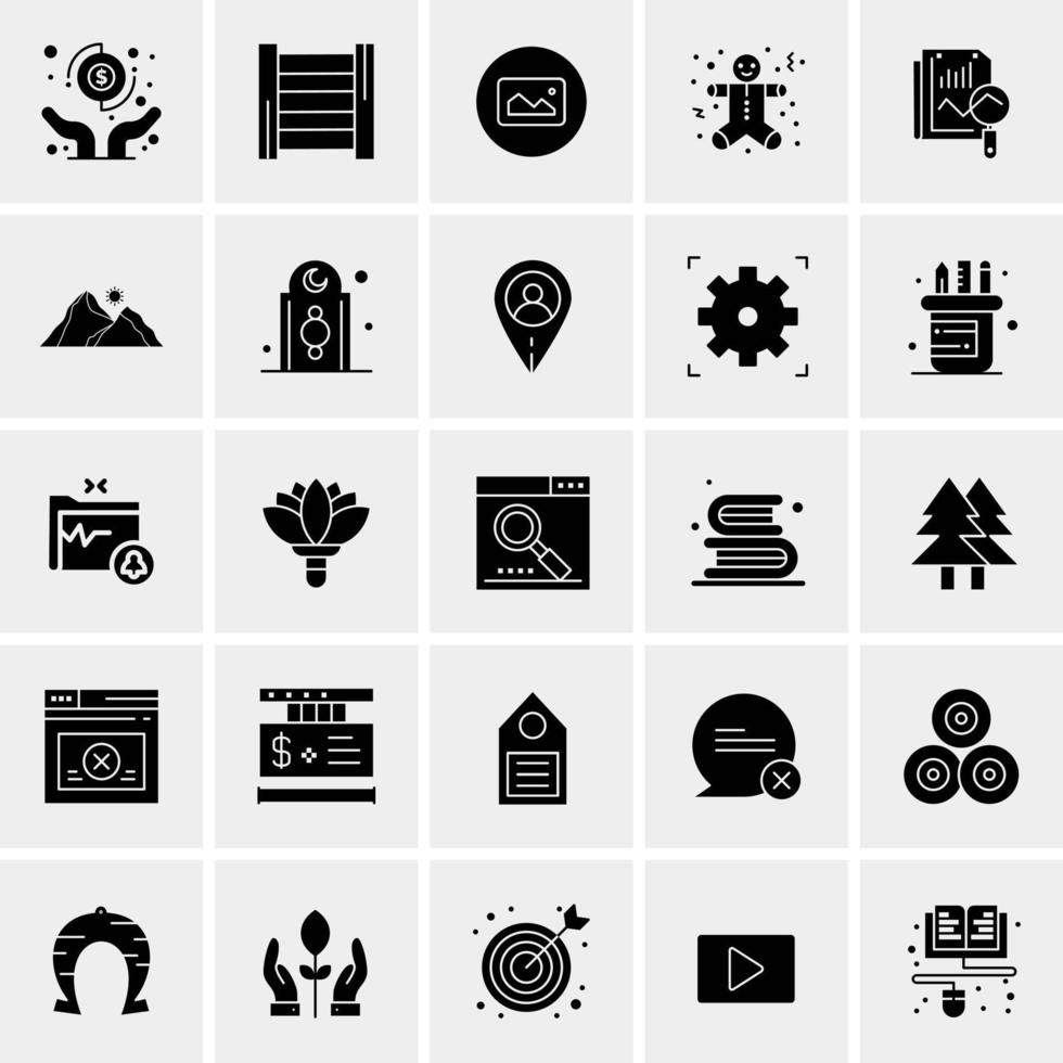 25 Universal Business Icons Vector Creative Icon Illustration to use in web and Mobile Related project