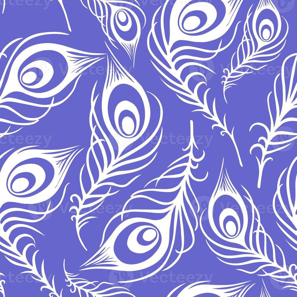 bright seamless pattern of blue-violet and black-and-white butterflies on a black background, texture, design photo