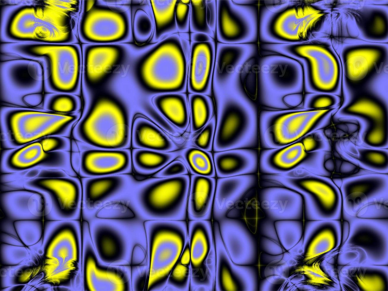 bright decorative yellow-blue pattern, abstract background, design photo