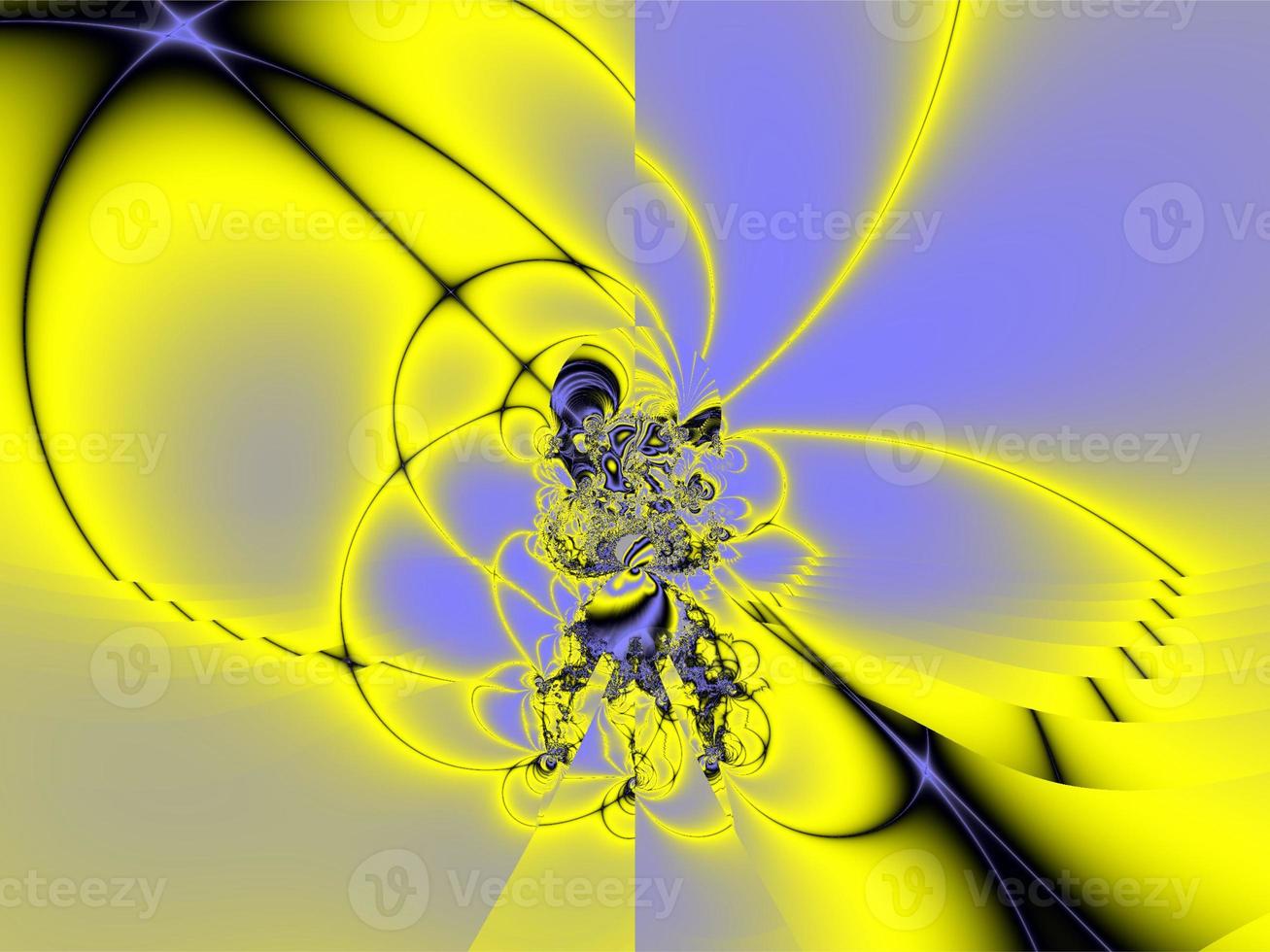 bright decorative yellow-blue pattern, abstract background, design photo