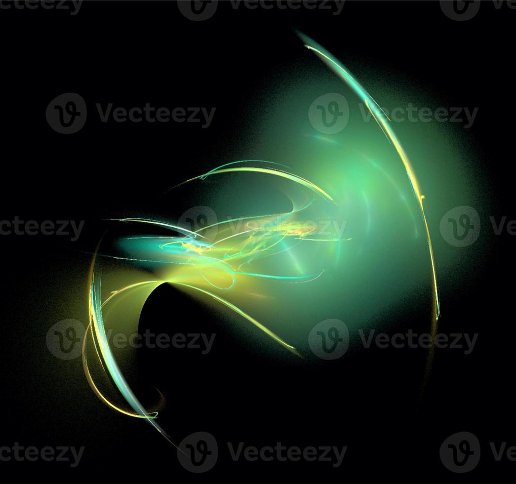 abstract green glowing pattern on black background, design, wallpaper photo