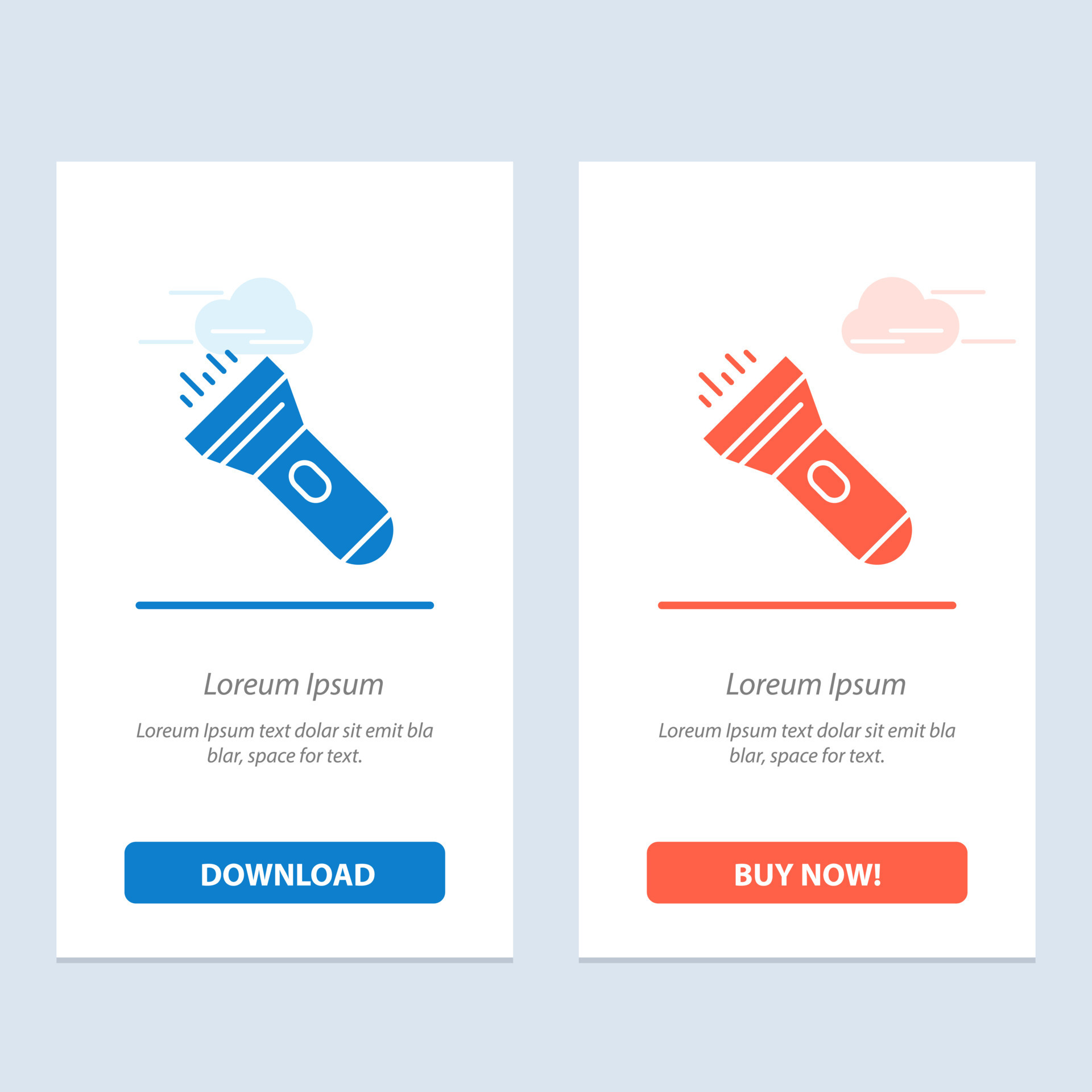 Flashlight Light Torch Flash Blue and Red Download and Buy Now web