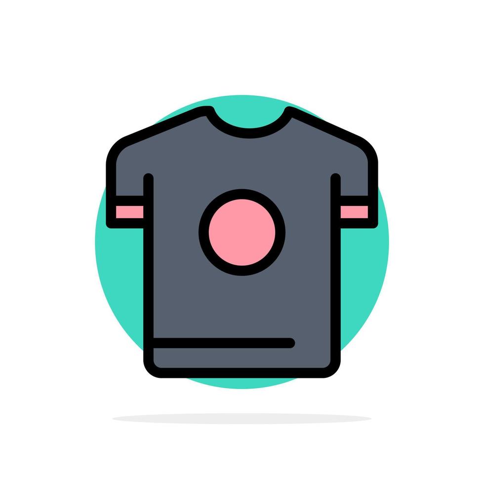 Tshirt Shirt Sport Spring Abstract Circle Background Flat color Icon vector