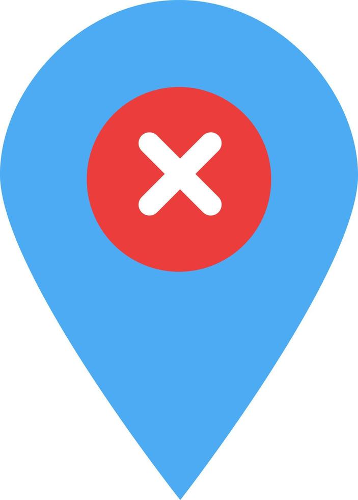 Location Map Navigation Pin  Flat Color Icon Vector icon banner Template