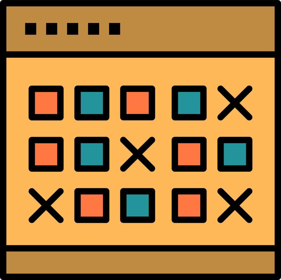 Calendar Date Event Events Month Schedule Timetable  Flat Color Icon Vector icon banner Template