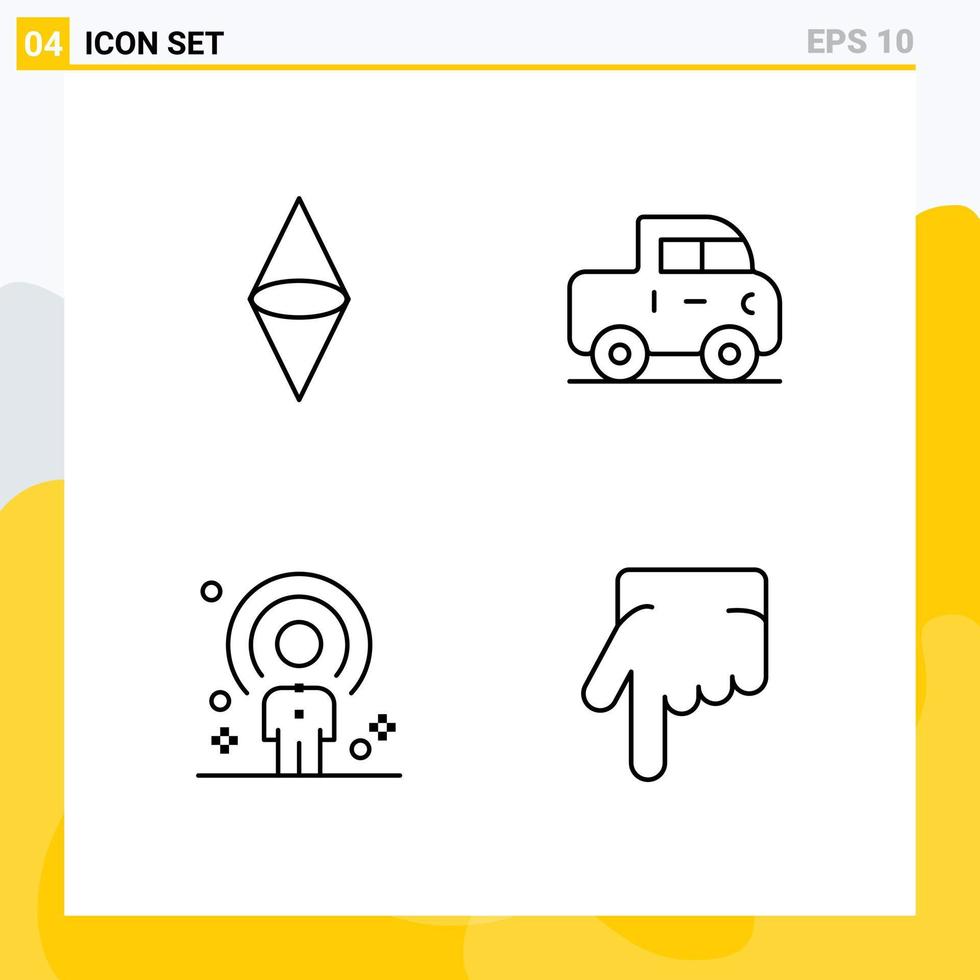 Editable Vector Line Pack of 4 Simple Filledline Flat Colors of ethereum people money pickup recruitment Editable Vector Design Elements