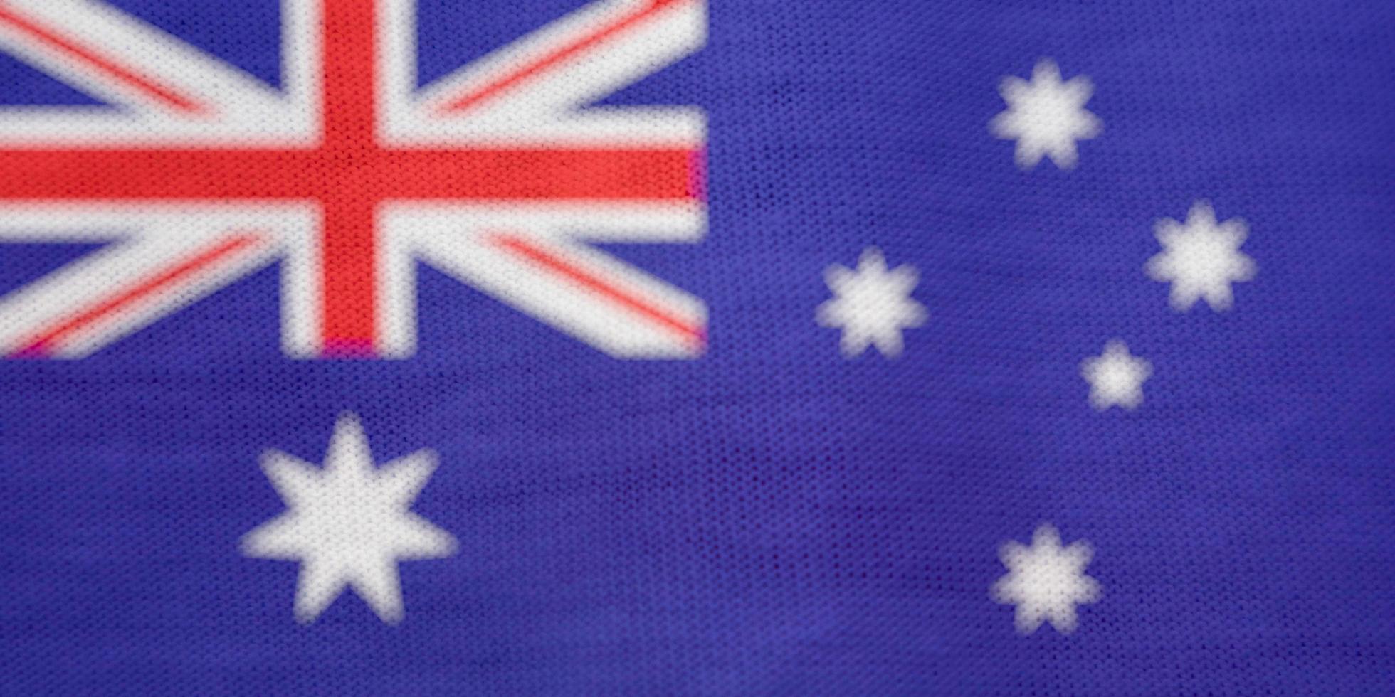 texture of australian flag as background photo