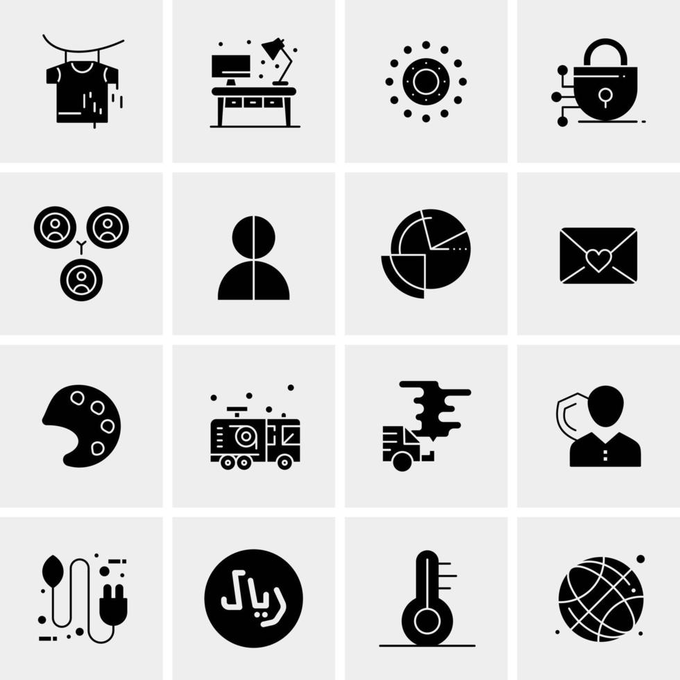 16 Business Universal Icons Vector Creative Icon Illustration to use in web and Mobile Related project