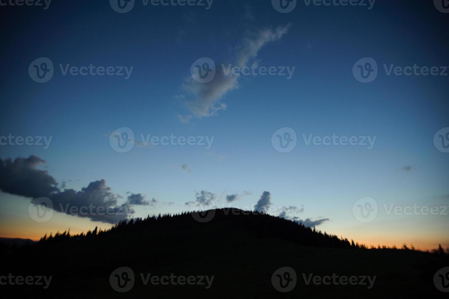 Carpathian mountains sunset photo