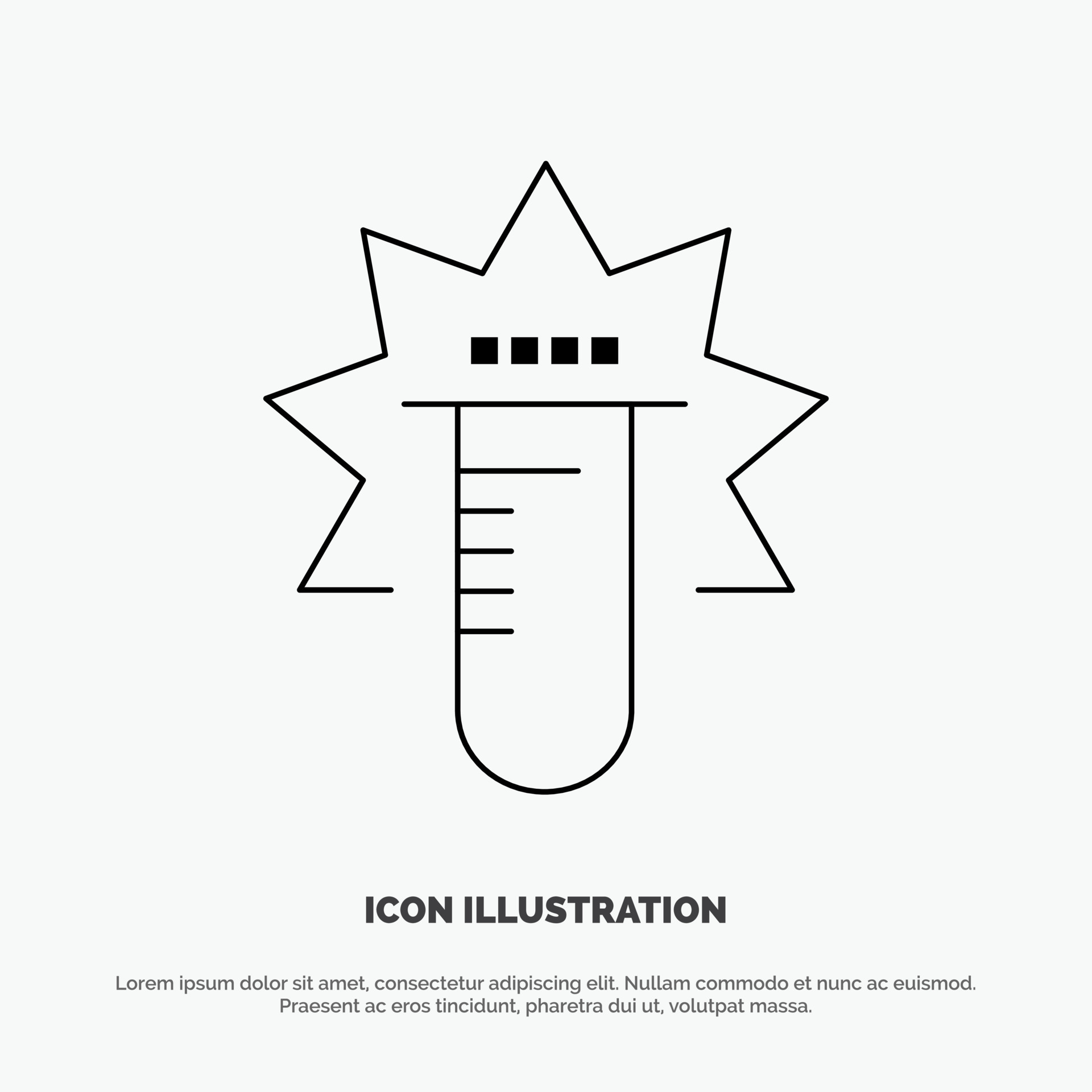 Tube Test Medical Lab Line Icon Vector 15173317 Vector Art at Vecteezy