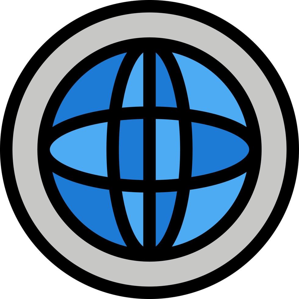 Center Communication Global Help Support  Flat Color Icon Vector icon banner Template