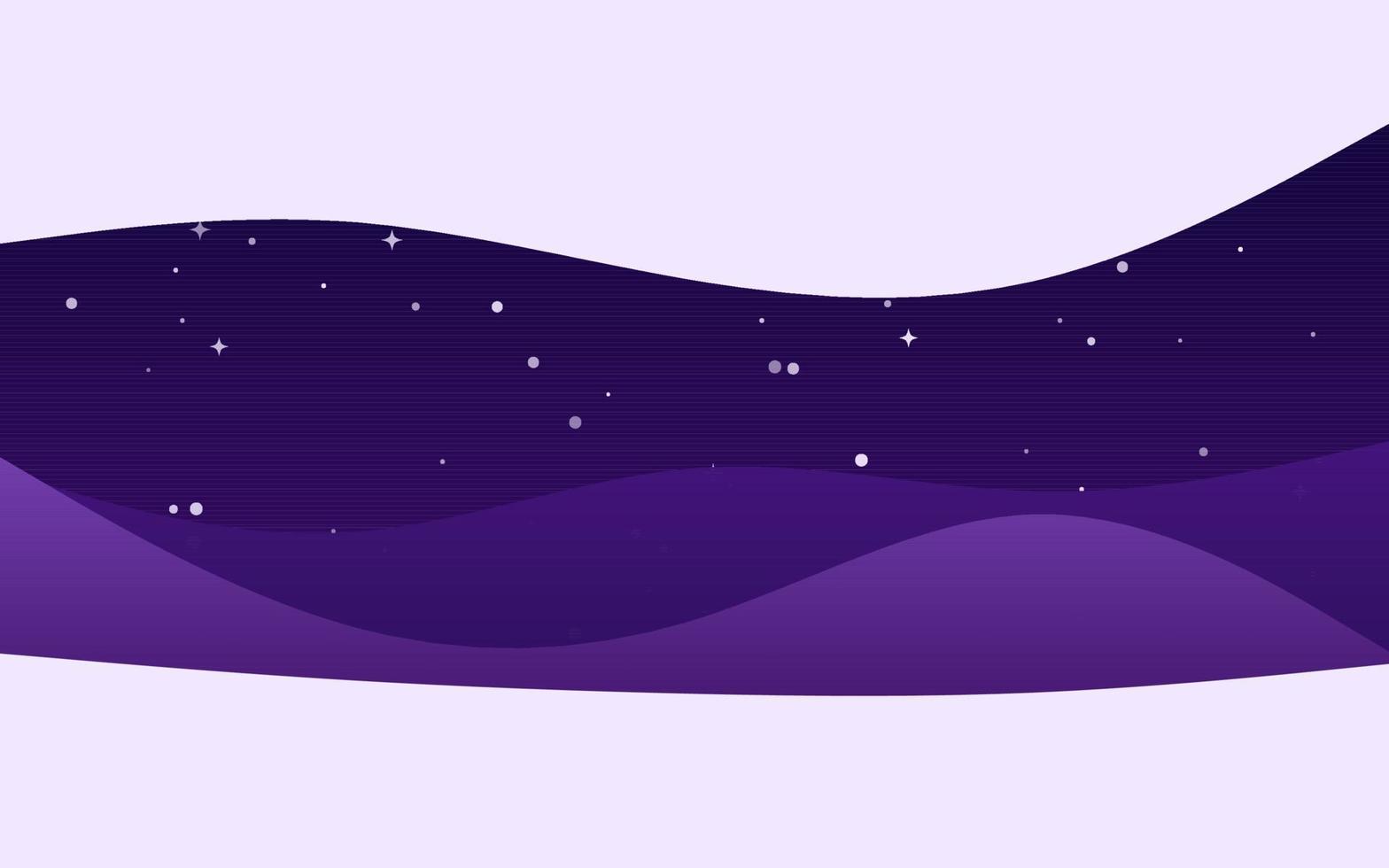 Creative Waves Night Purple background. Dynamic shapes composition vector