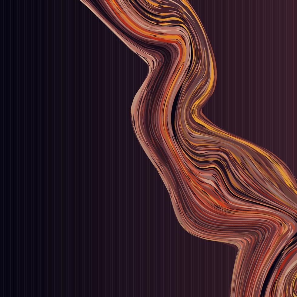 Modern colorful flow poster. Wave Liquid shape in black color background. Art design for your design project vector