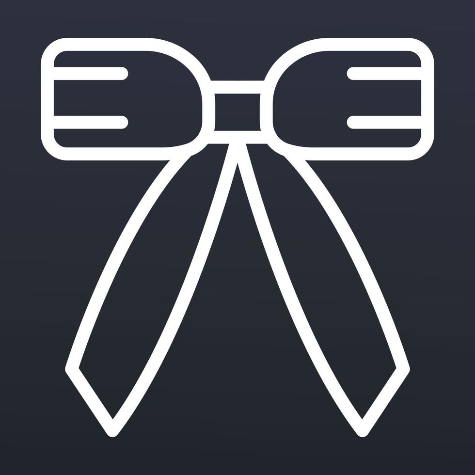 Xmas door ribbon icon, outline style vector