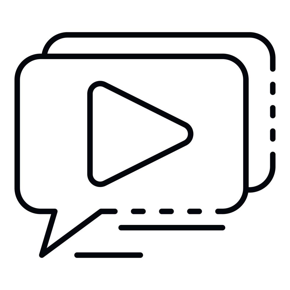 Webinar play chat icon outline style 15173976 Vector Art at Vecteezy Webinar play chat icon outline style 15173976 Vector Art at Vecteezy