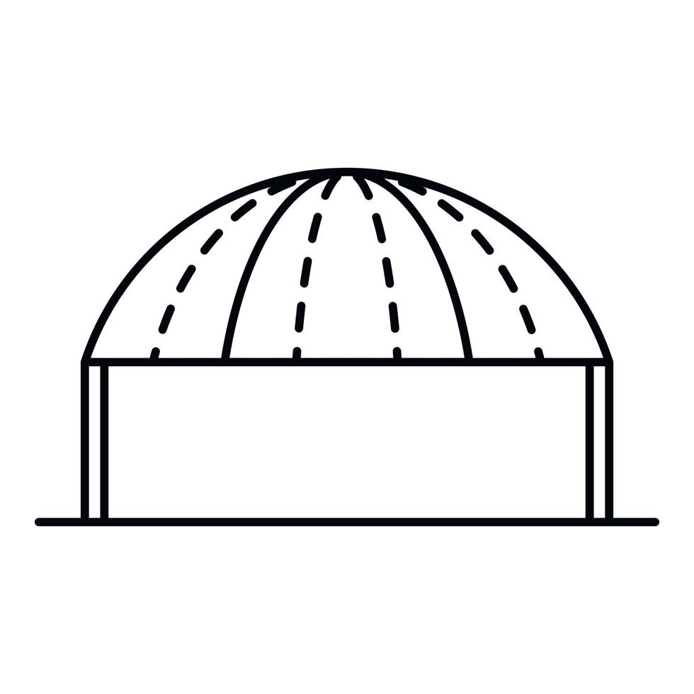 Party tent icon, outline style vector