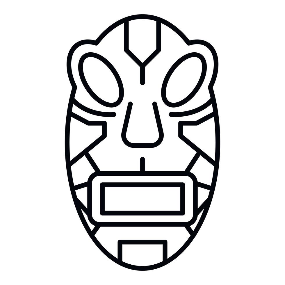 Maya idol icon, outline style vector