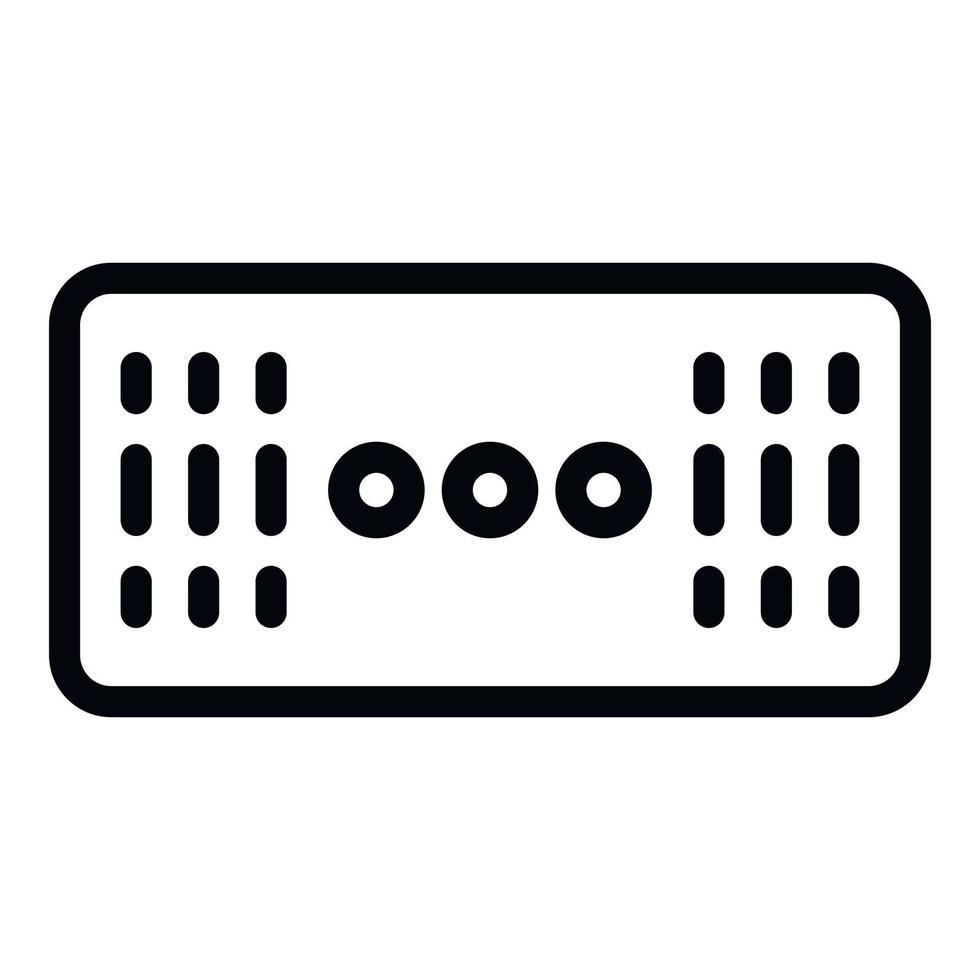 Wireless stereo speaker icon, outline style vector