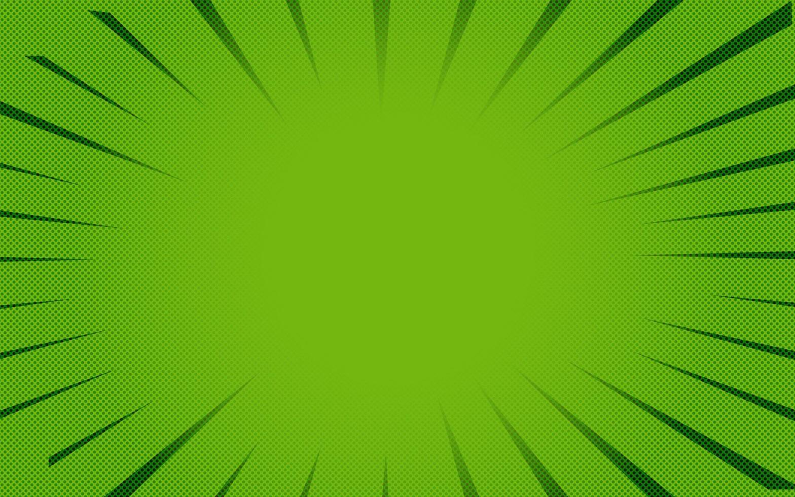 Green comic background Retro vector