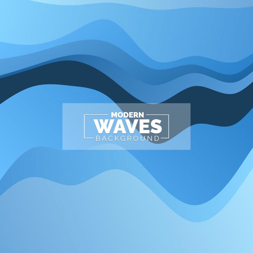 Abstract Waves background. Dynamic shapes composition vector