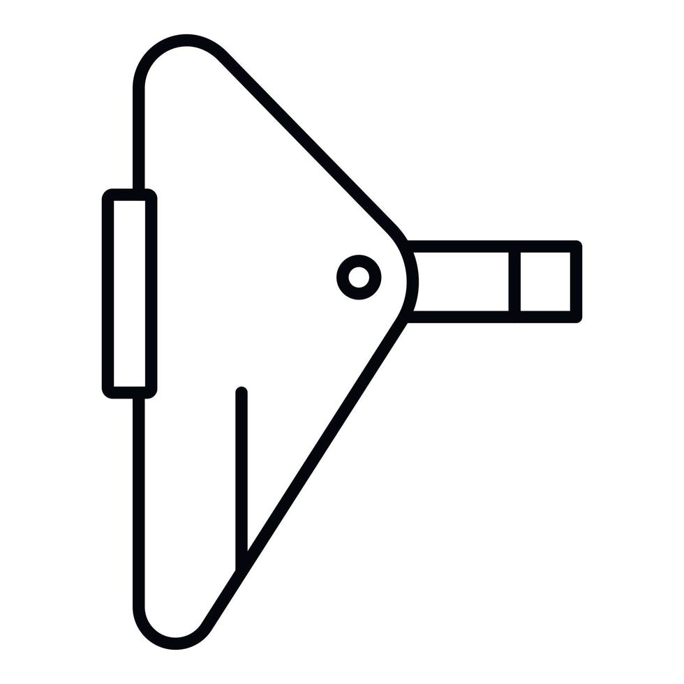 Spot welding icon, outline style vector