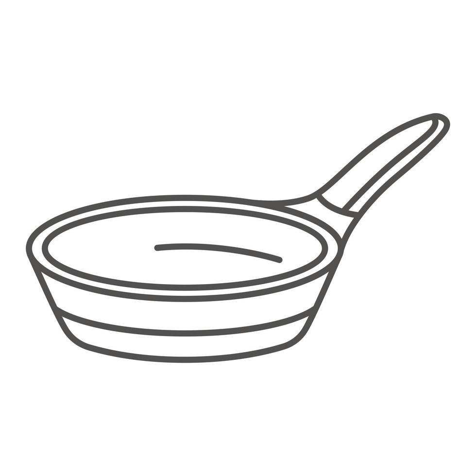 Modern griddle icon, outline style vector