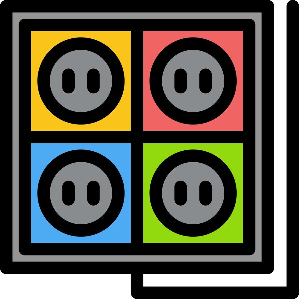 Building Construction Plug Socket Tool  Flat Color Icon Vector icon banner Template