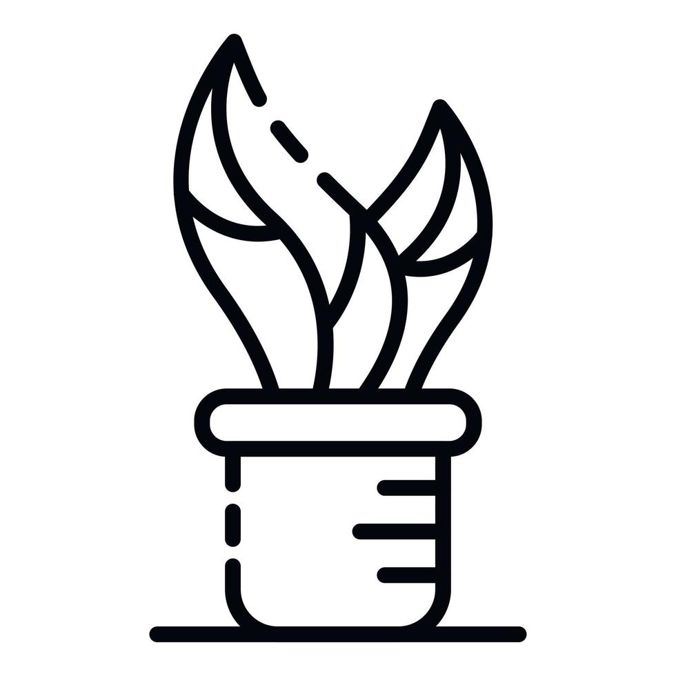 Laboratory plant icon, outline style vector