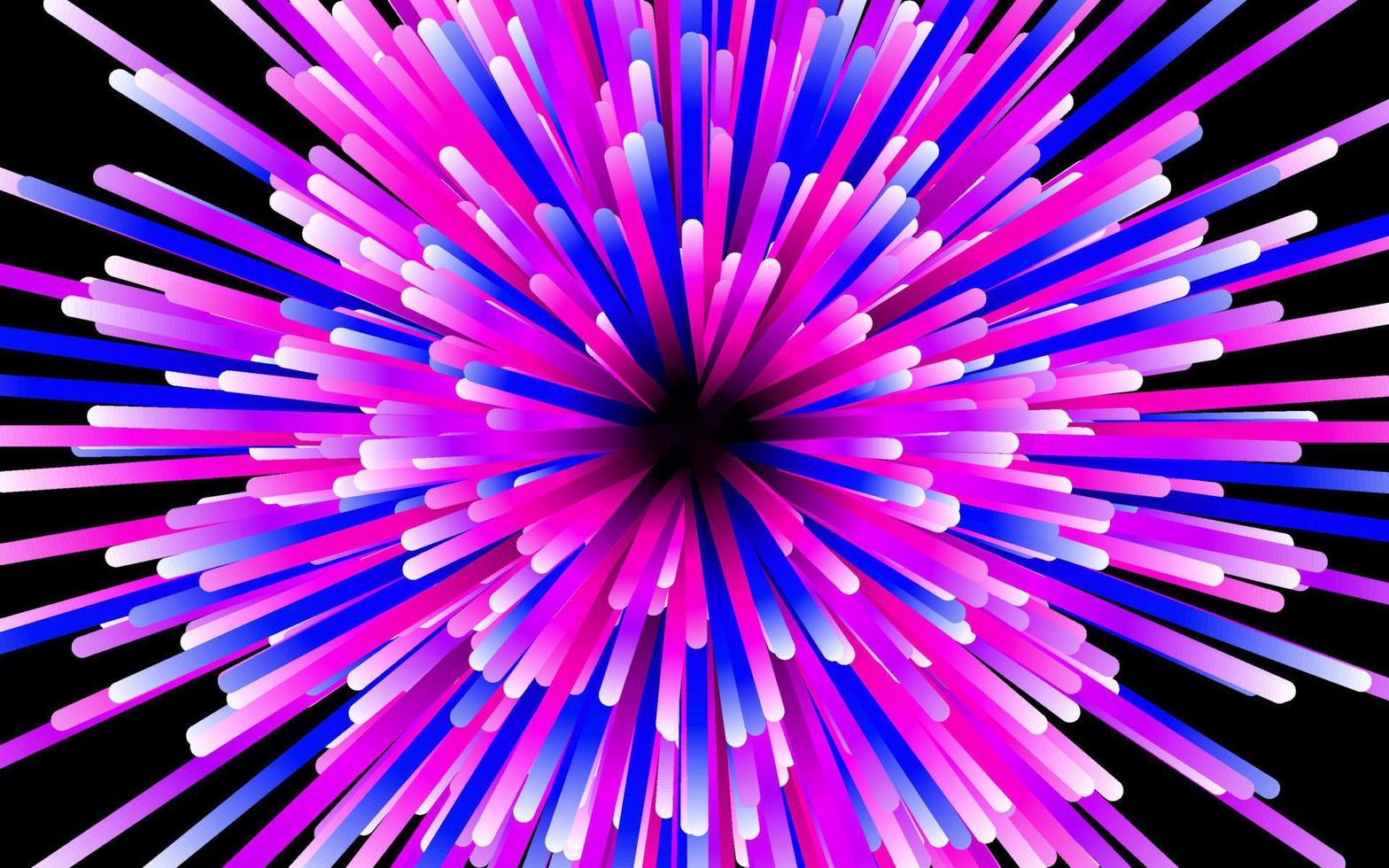 Abstract circular geometric background. Starburst dynamic centric motion pattern. lines or rays vector