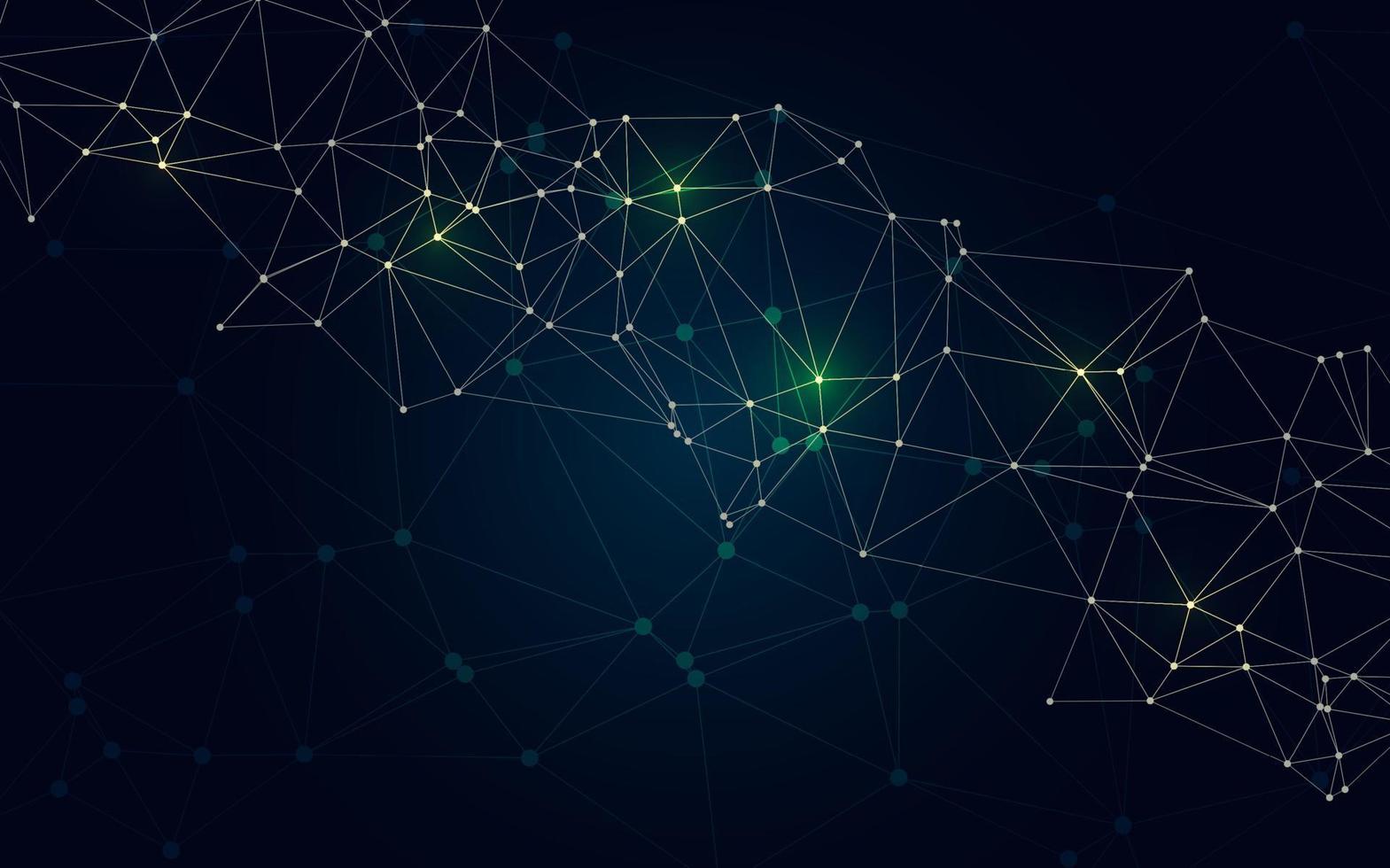 Green Technology background. Creative lighting template background vector