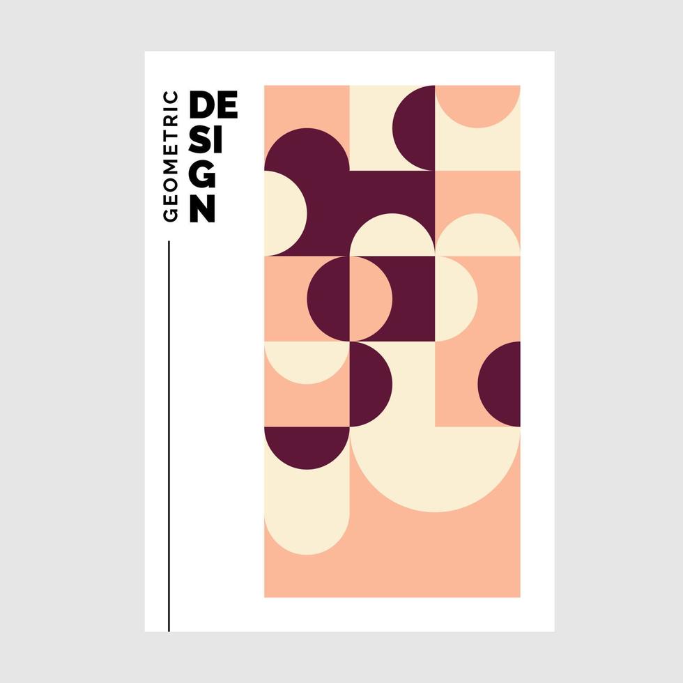 Geometric business brochure Vector illustration