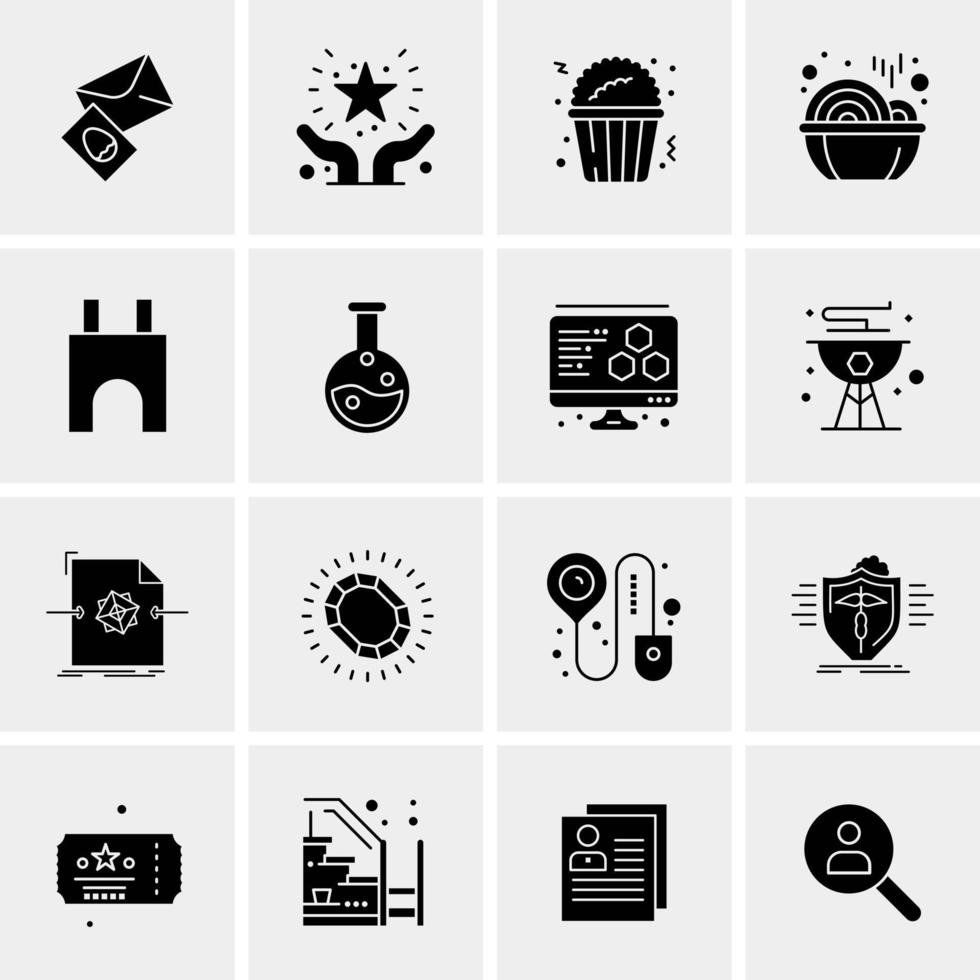 16 Universal Business Icons Vector Creative Icon Illustration to use in web and Mobile Related project