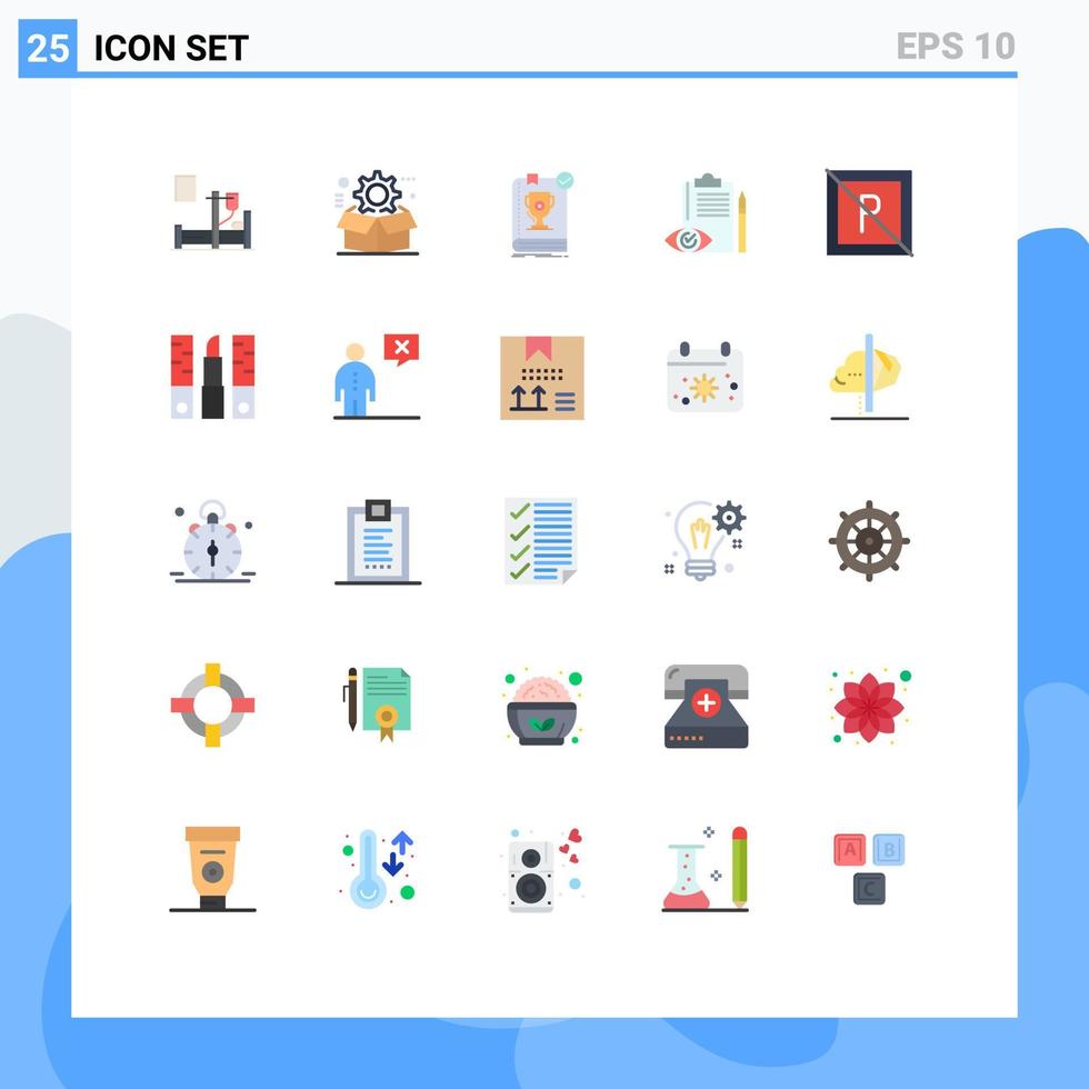 paquete de iconos vectoriales de stock de 25 signos y símbolos de línea para controlar la configuración de la acumulación regla de control de calidad elementos de diseño vectorial editables vector