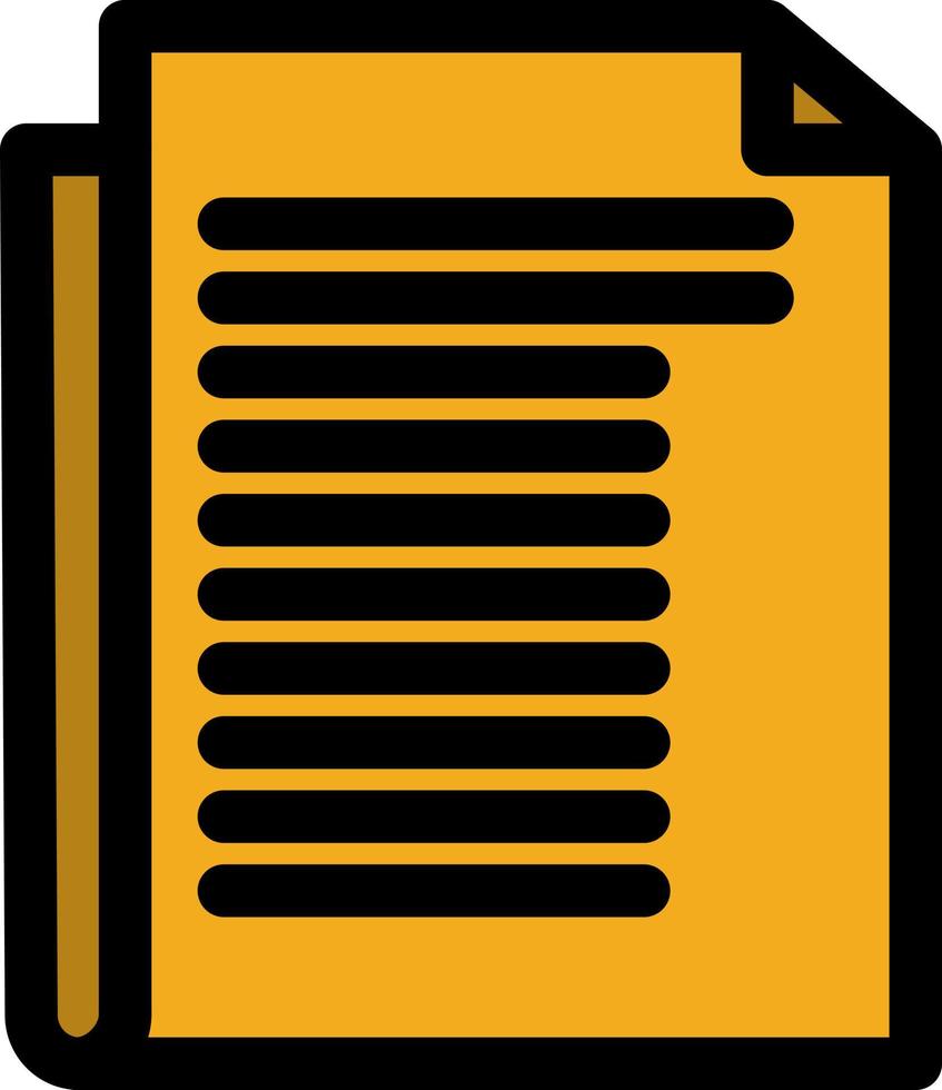 documento nota informe papel color plano icono vector icono banner plantilla