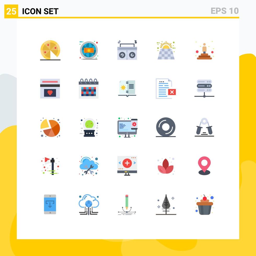 25 Flat Color concept for Websites Mobile and Apps professional best player energy solar Editable Vector Design Elements