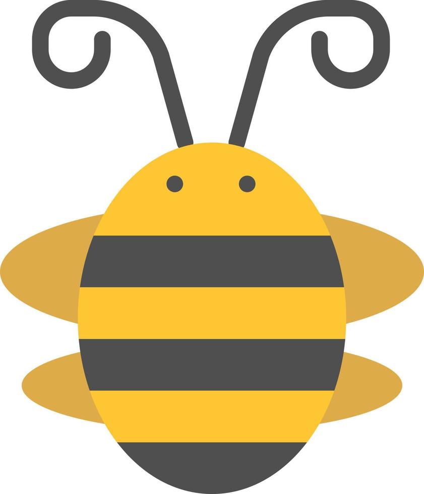 Bee Insect Beetle Bug Ladybird Ladybug  Flat Color Icon Vector icon banner Template