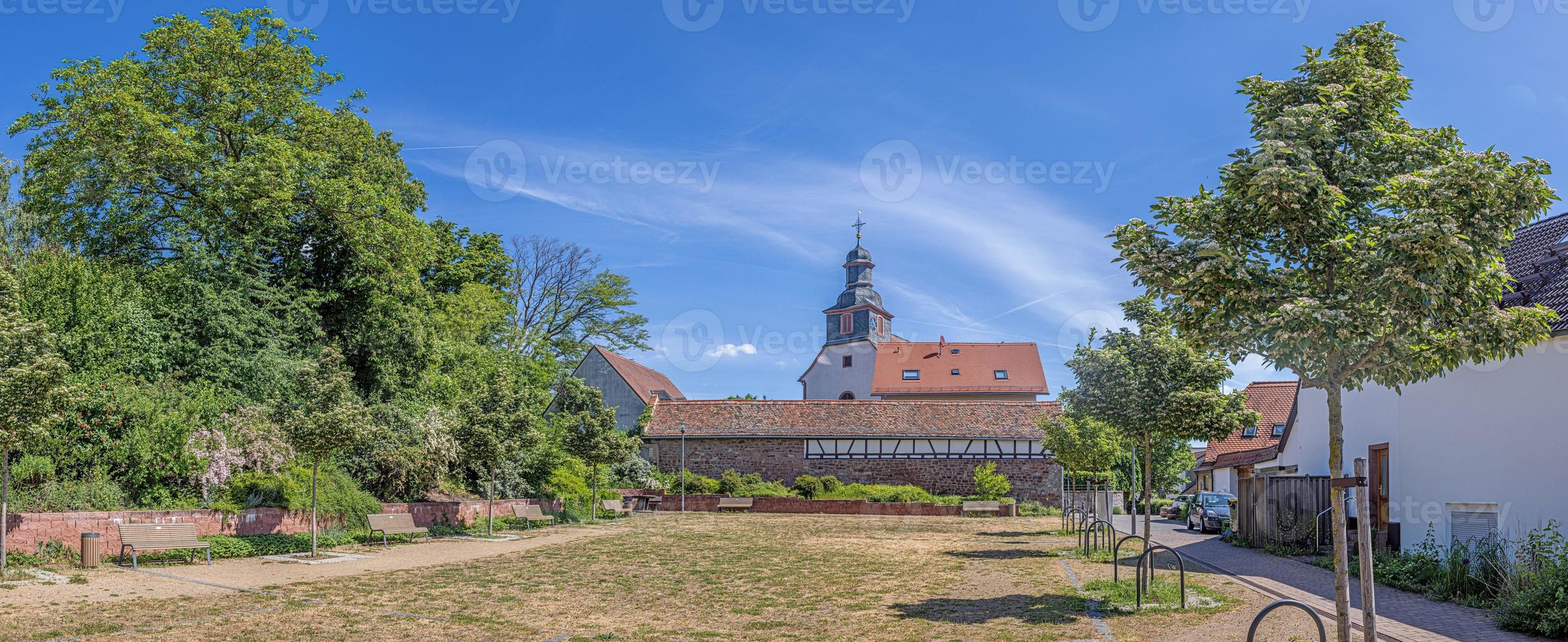 Picture of the Lutheran church of the small German community of Spachbruecken photo